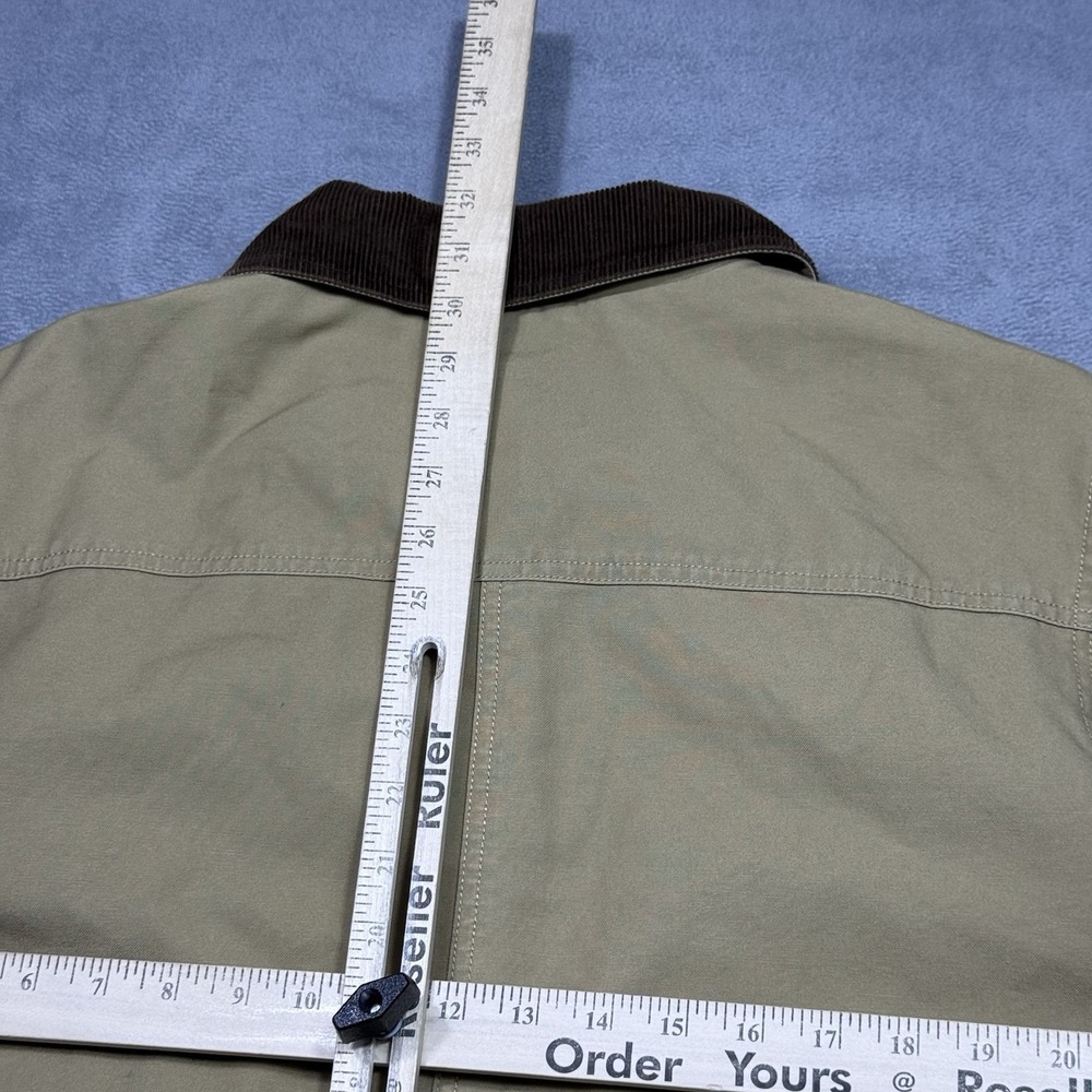 VINTAGE LL Bean Jacket Womens L Barn Chore Coat Corduroy Collar Rodeo Ranch USA - Picture 8 of 8